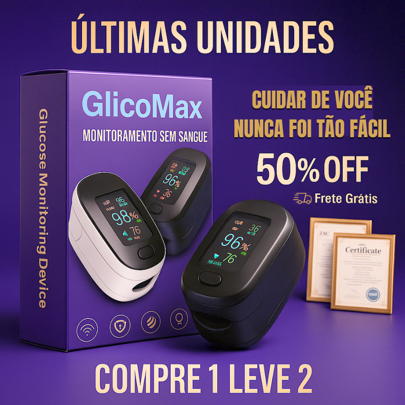 GlicoMax - COMPRE 1 LEVE 2 - Frete Grátis